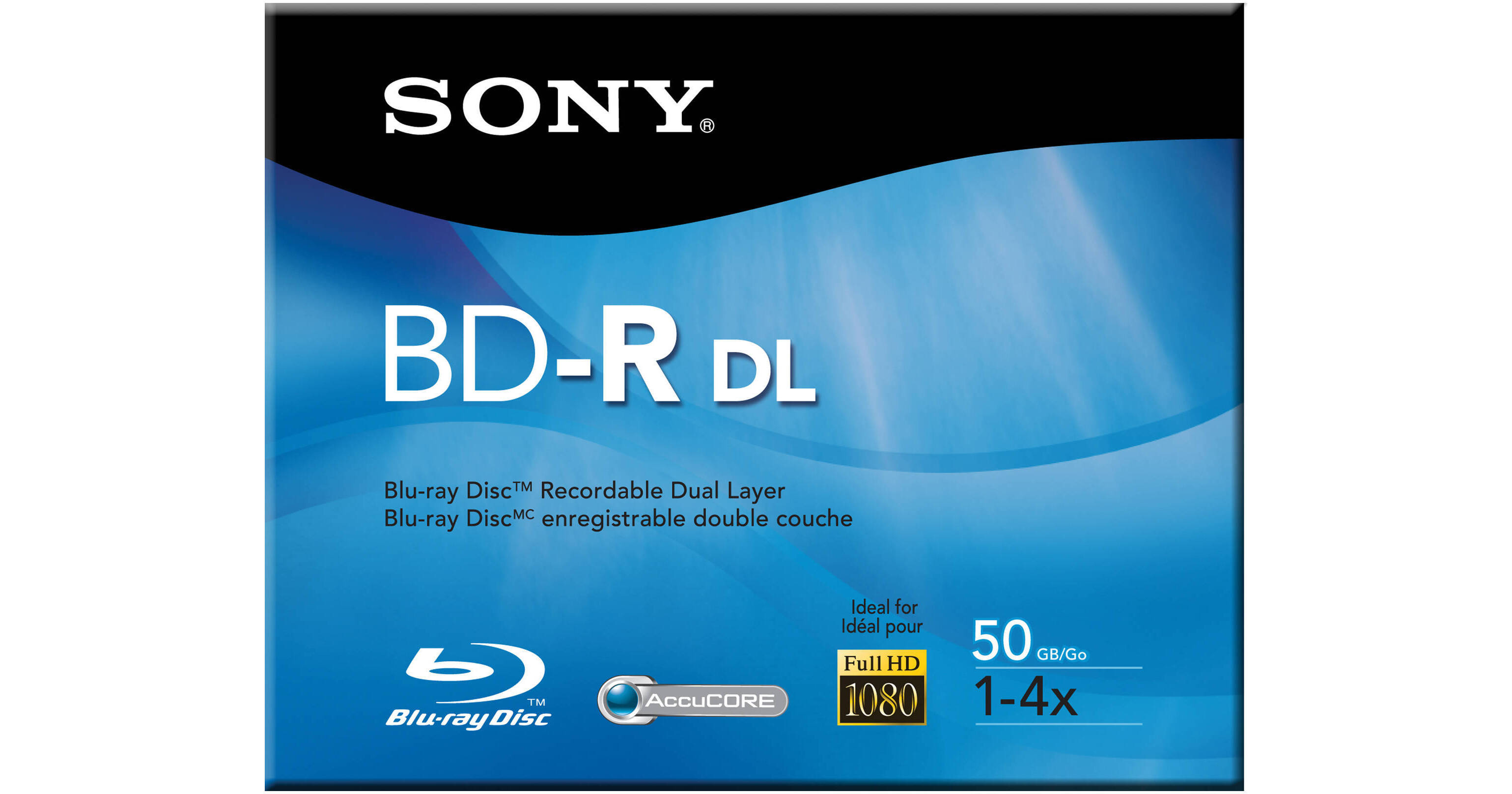 Sony 50GB BD-R Dual Layer Recordable Blu-ray Disc BNR50R2H B&H