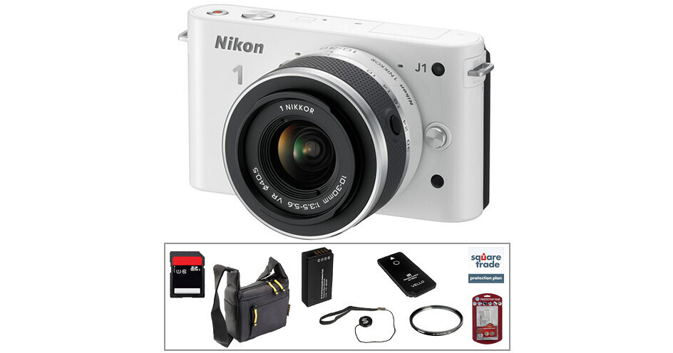 Nikon 1 J1 Mirrorless Digital Camera with 103mm VR Zoom Lens
