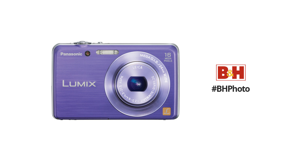 Panasonic LUMIX FH8 Digital Camera (Violet) DMC-FH8V B&H Photo