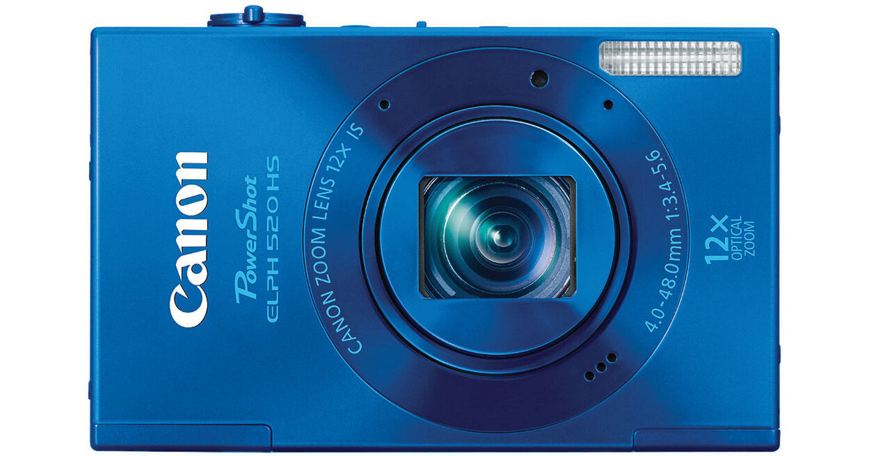 Canon PowerShot ELPH 520 HS Digital Camera (Blue) 6174B001 B&H