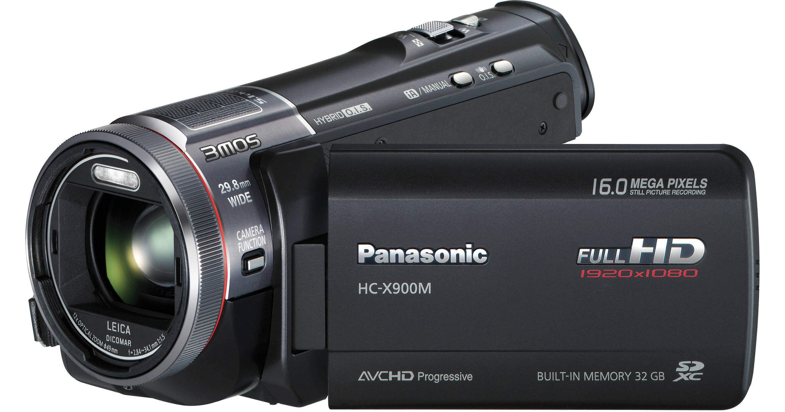 Panasonic 32GB HC-X900M 3D Ready Full HD Camcorder HC-X900MK B&H