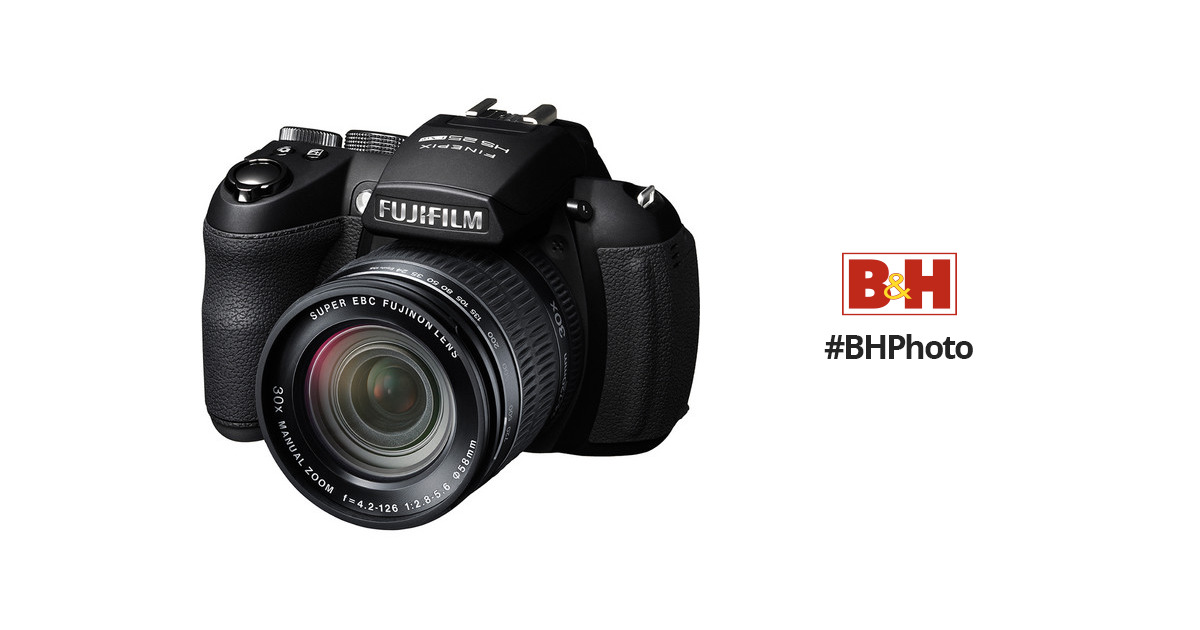 FUJIFILM FinePix HS25EXR Digital Camera (Black) 16243252 B&H