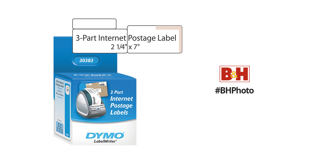 DYMO-Compatible 30383 3-Part Internet Postage Labels