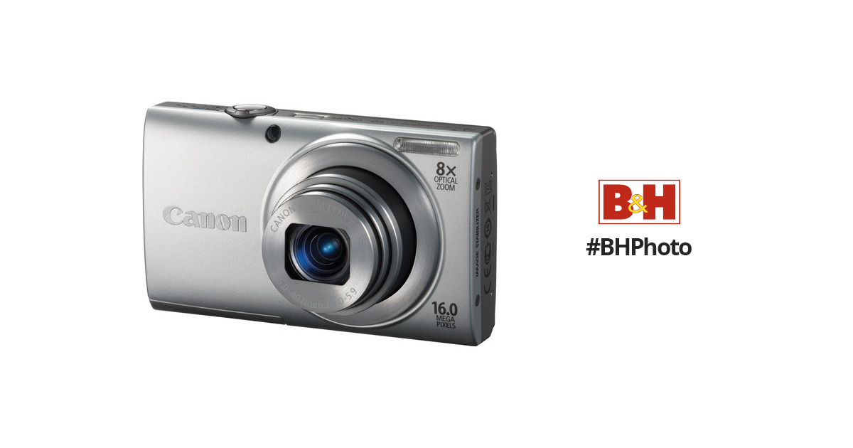 Canon PowerShot A4000 IS Digital Camera (Silver) 6148B001 B&H