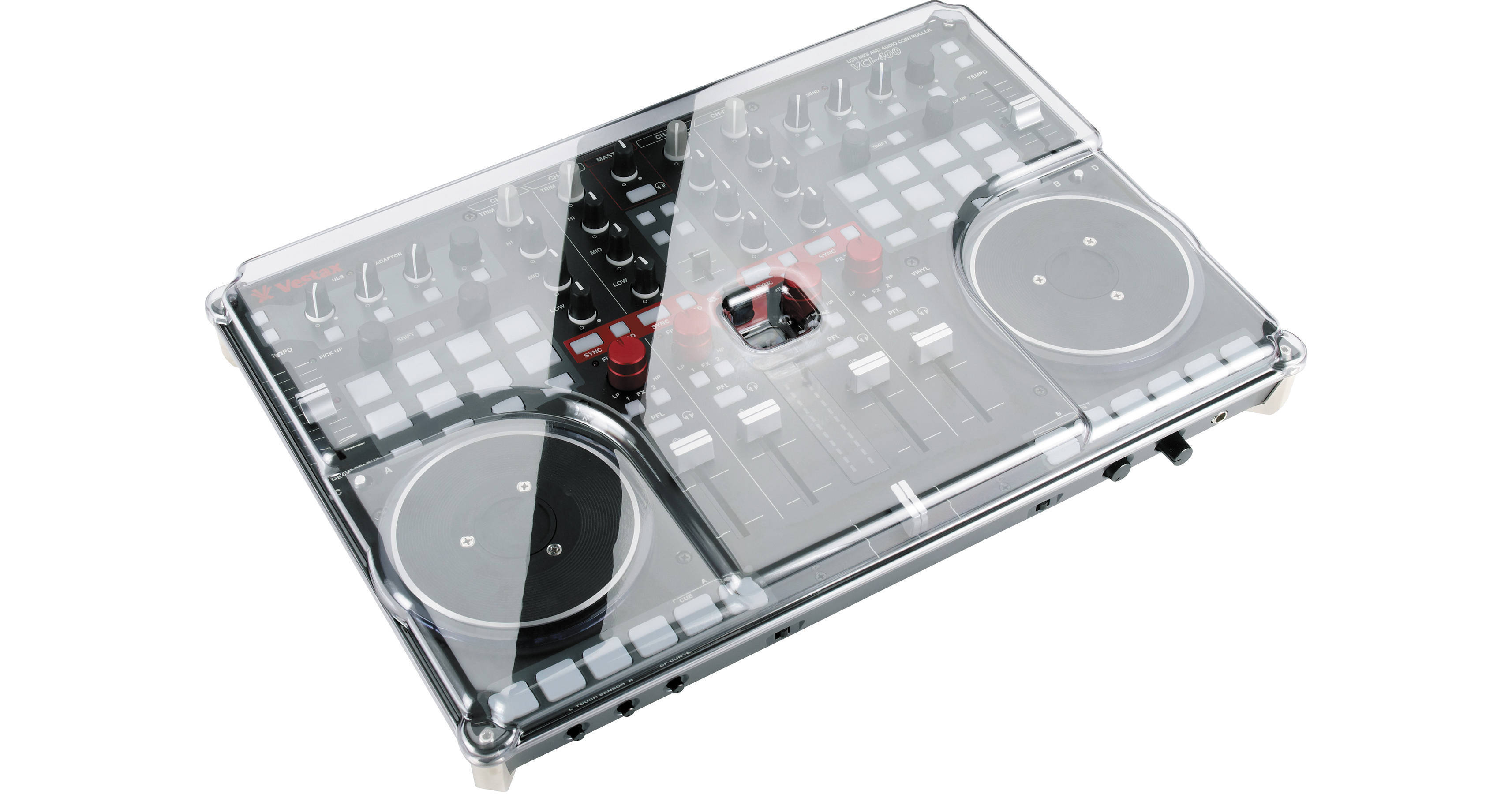 Decksaver Vestax VCI-400 Smoked/Clear Cover DS-PC-VCI400 B&H