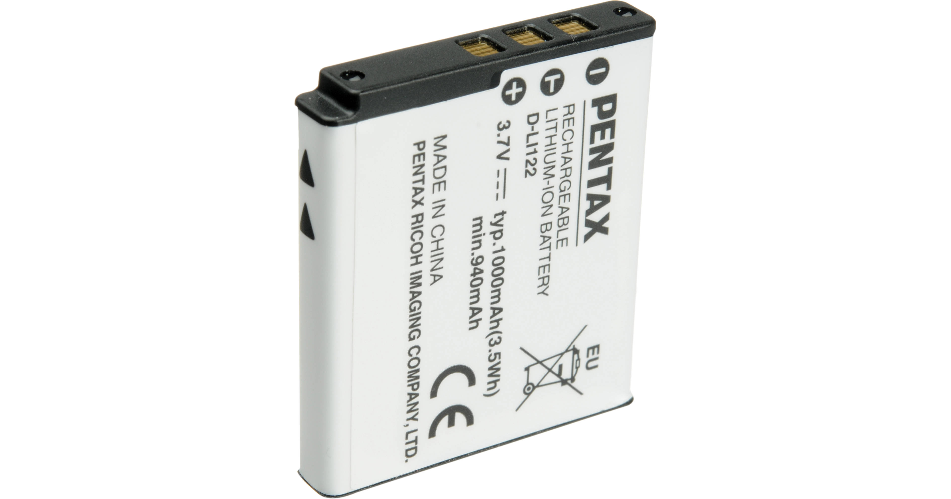 Pentax D-LI122 Rechargeable Li-Ion Battery For Optio VS20 (3.7V