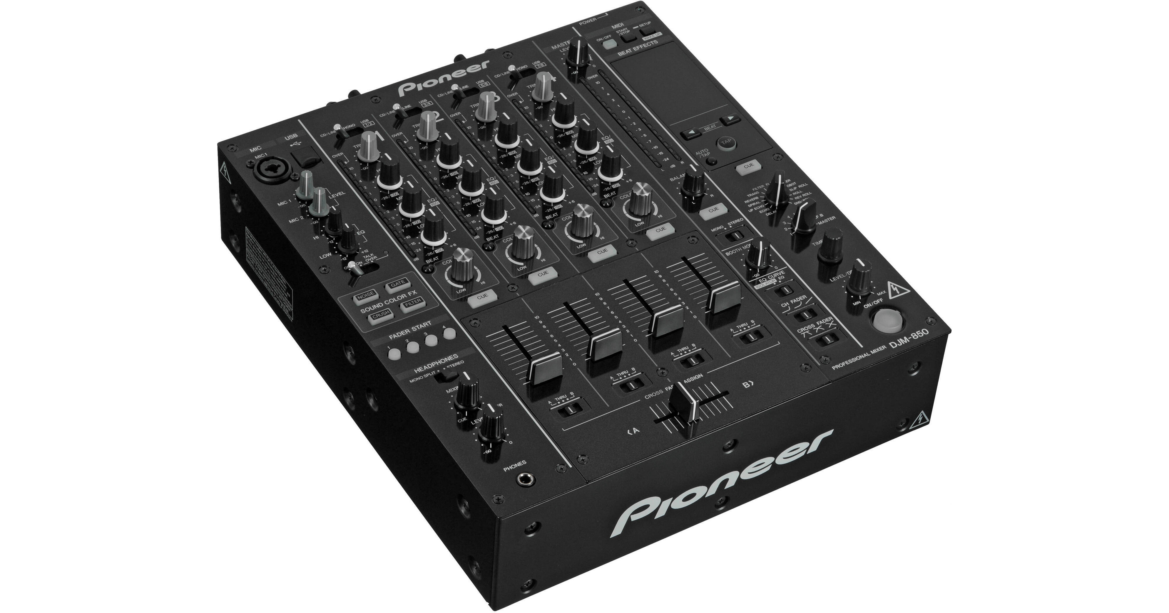 Pioneer DJM850 Four Channel Professional DJ Mixer DJM-850-K B&H