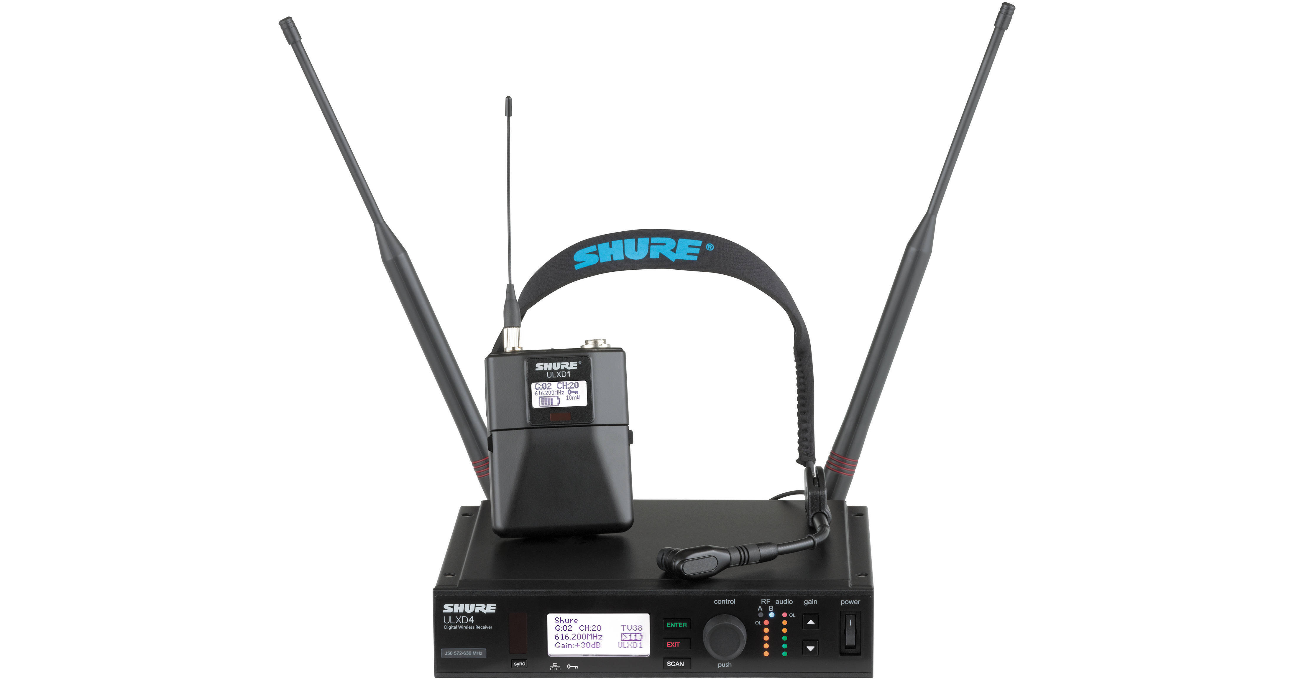 Shure ULXD Digital Wireless Headset Microphone ULXD14/30=L50