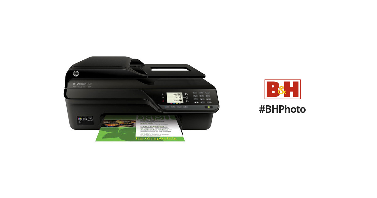 Copier and Fax Hewlett Packard Officejet 4620 Wireless Color Photo Printer with Scanner 
