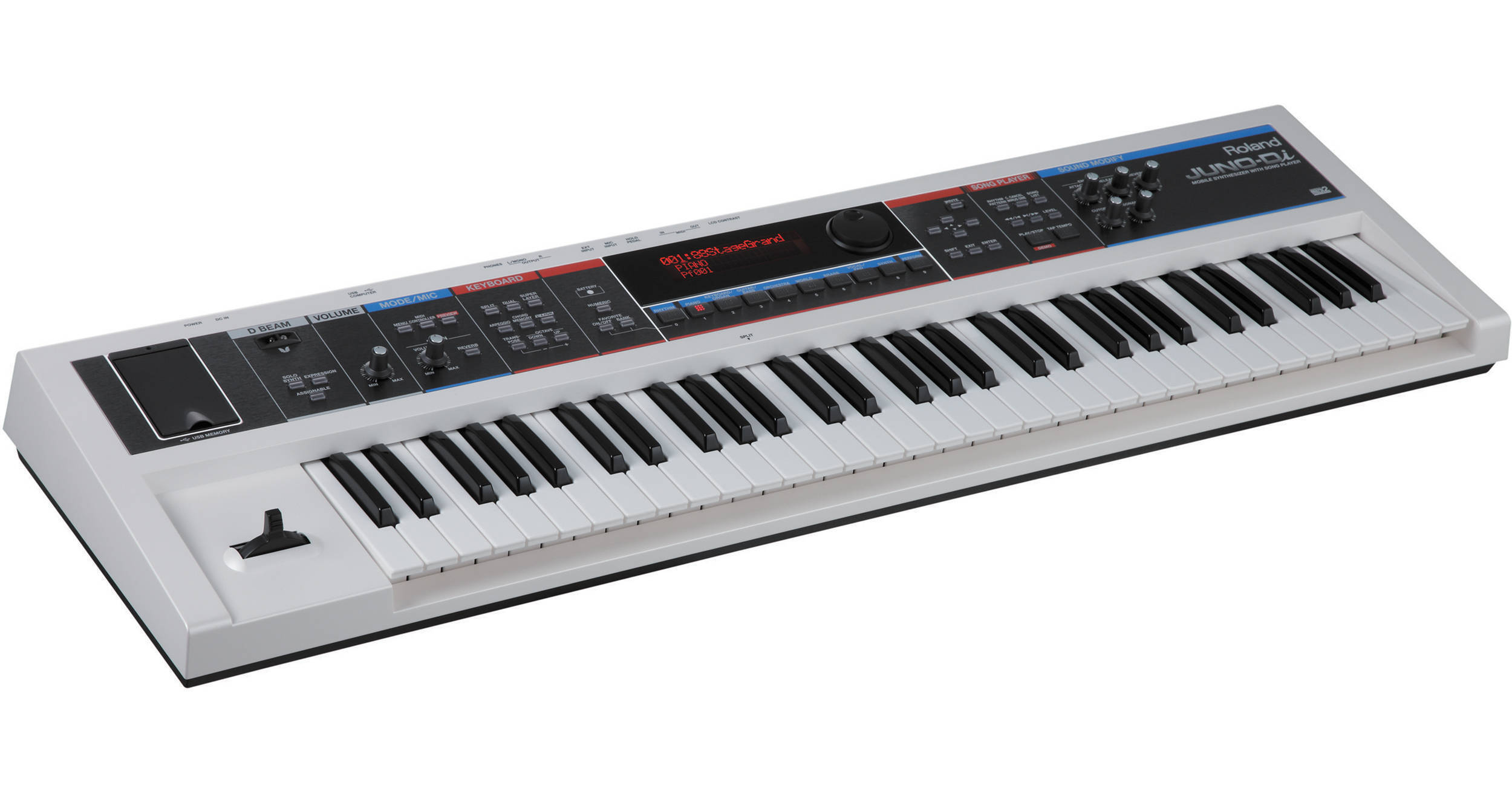 Roland JUNO-Di - 61-Key Mobile Synthesizer with Song JUNO-DI-WH