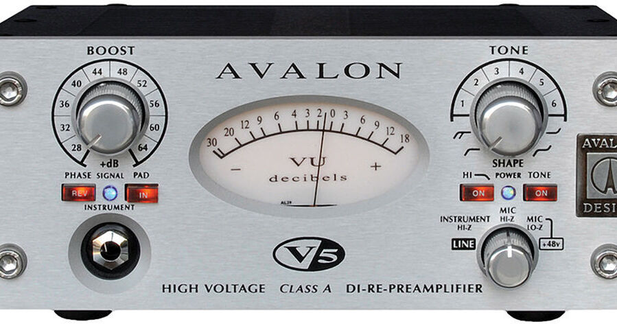 Avalon Design V5 Pure Class A Microphone Preamplifier (Silver)