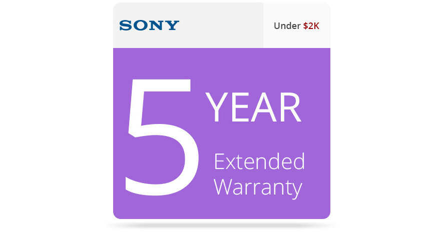 Sony 5Year Extended Warranty for EntryLevel LMD SPSLMDELEW5