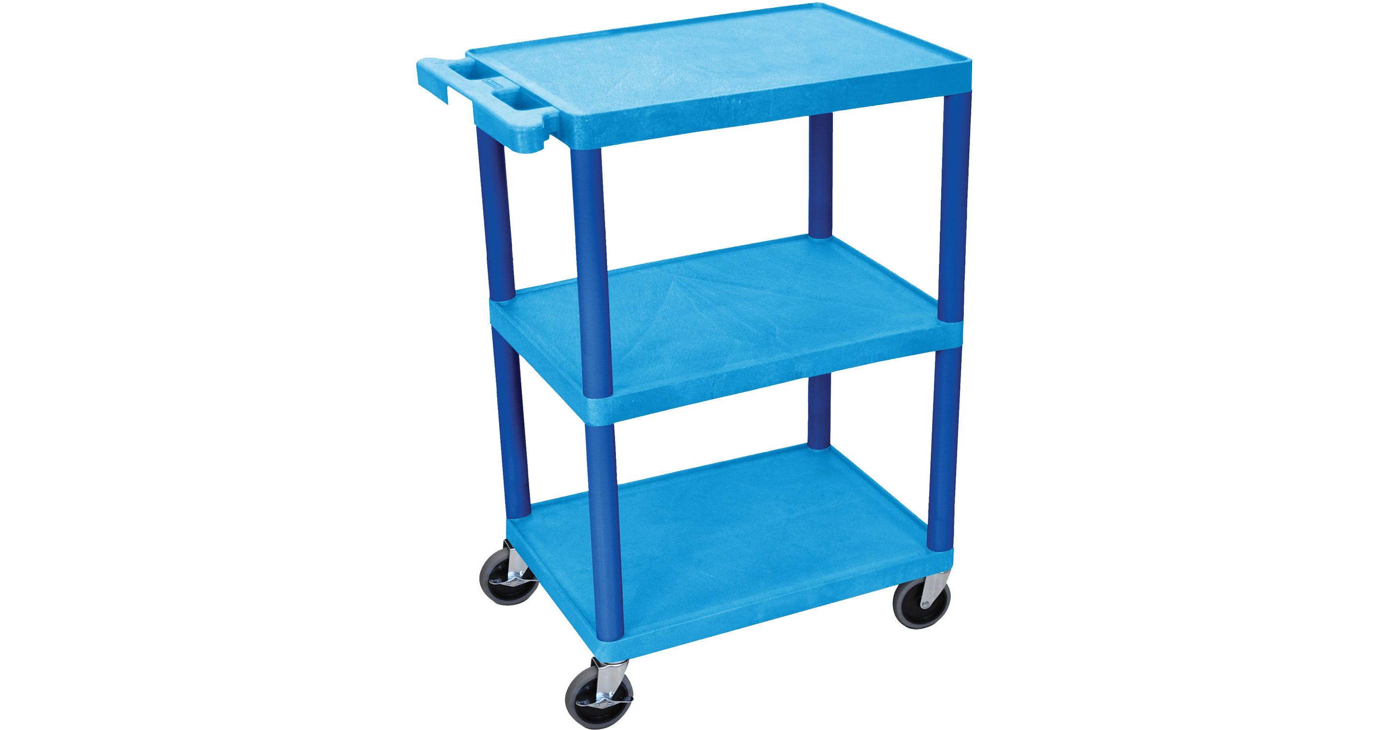 Luxor UTILITY CART/3-SHELF 24x18x32.5" - BLU HE34-BU B&H Photo