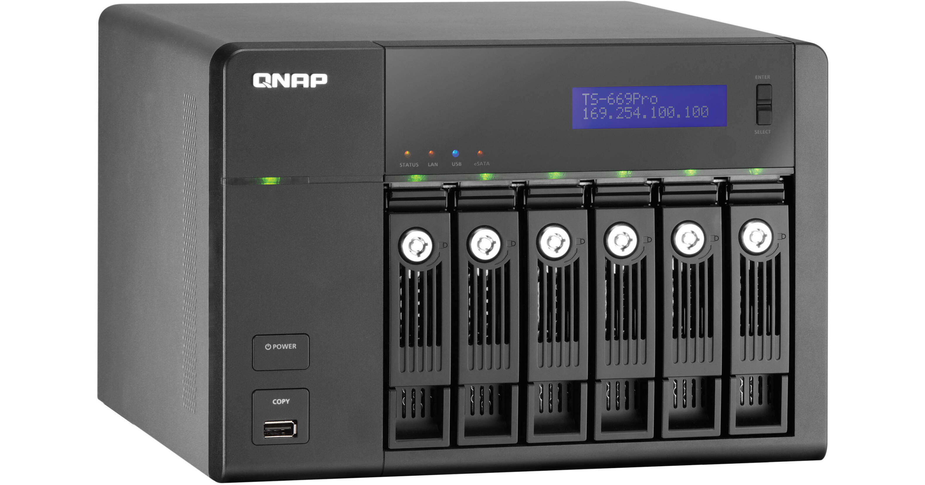 QNAP TS-669 Pro 6 Bay Turbo NAS Server for SMBs TS-669-PRO-US