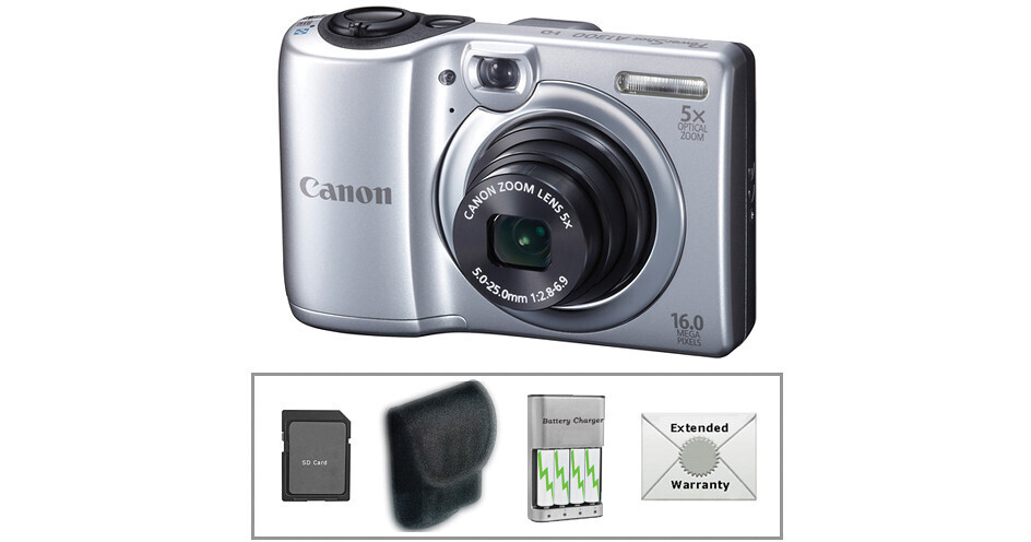 Canon Powershot A1300 Digital Camera With Deluxe Accessory Kit