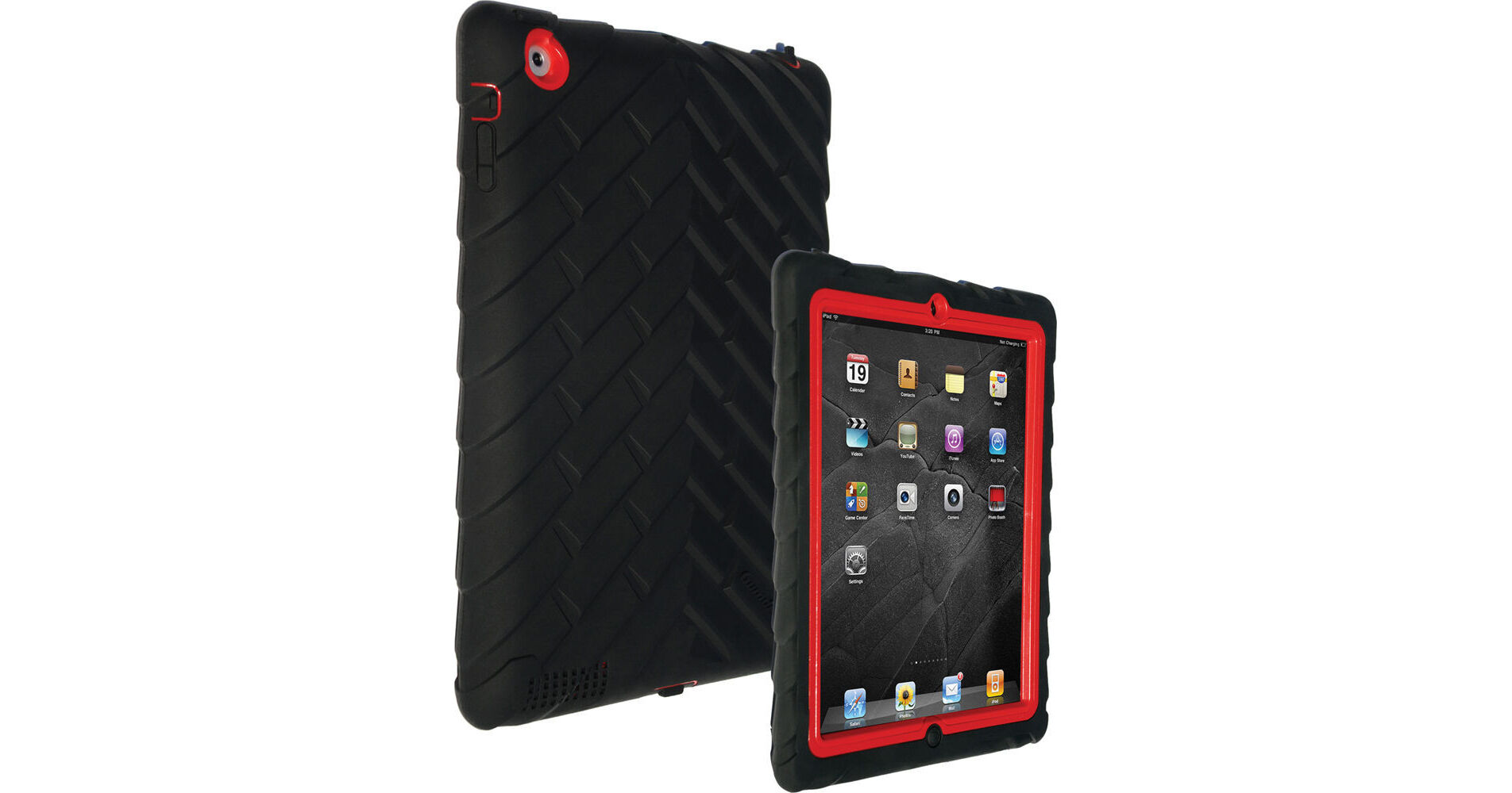 Gumdrop Cases Drop Tech Series Case for iPad DSIPAD3BLKRED