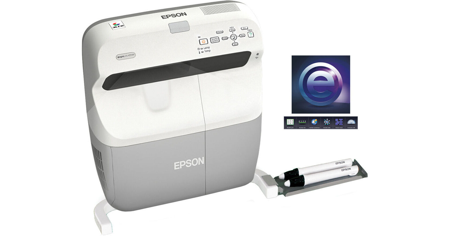 Epson BrightLink 475Wi Interactive Projector w/ V11H453520TR B&H