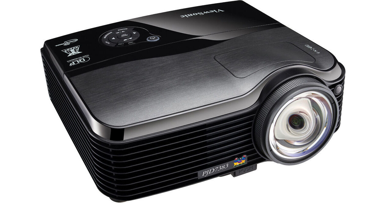 Proyector ViewSonic PDJ7383, DLP, XGA, Tiro Corto, 3000 Lumenes, USB,  Ethernet - PJD7383