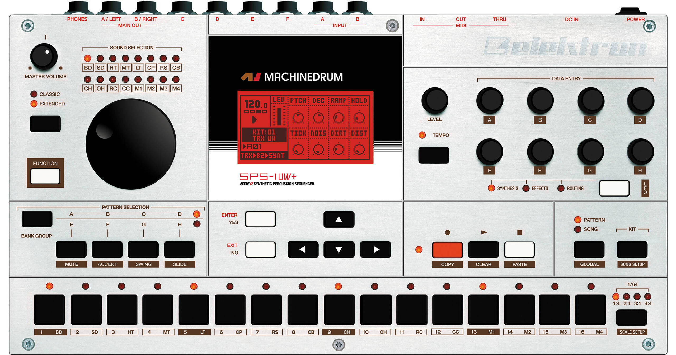 Elektron Machinedrum SPS-1UW+ MKII Drum MACHINEDRUM SPS-1UW+ Bu0026H