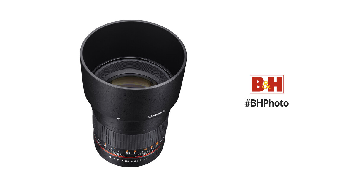 Samyang 85mm f/1.4 Aspherical Lens for Canon SY85M-C B&H Photo