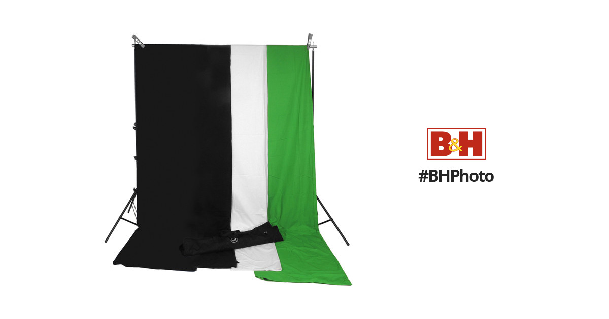 Black Solid Colored Muslin Backdrop (10' x 12' ) - SA SD20-Config