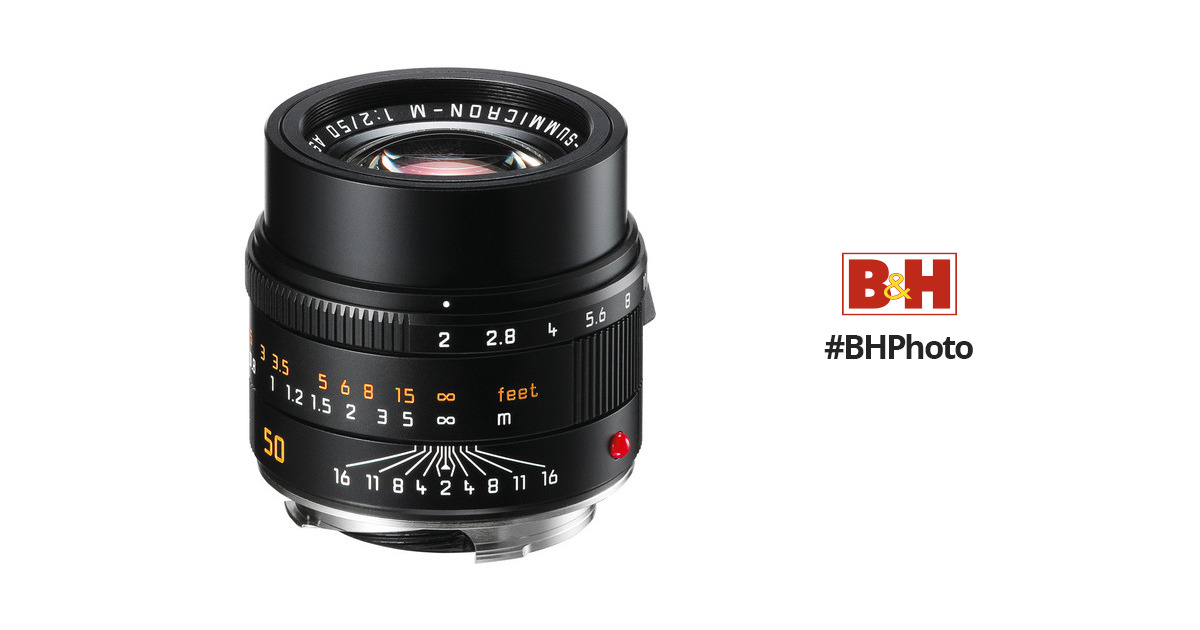 Leica APO-Summicron-M 50mm f/2 ASPH. Lens (Black) 11141 B&H