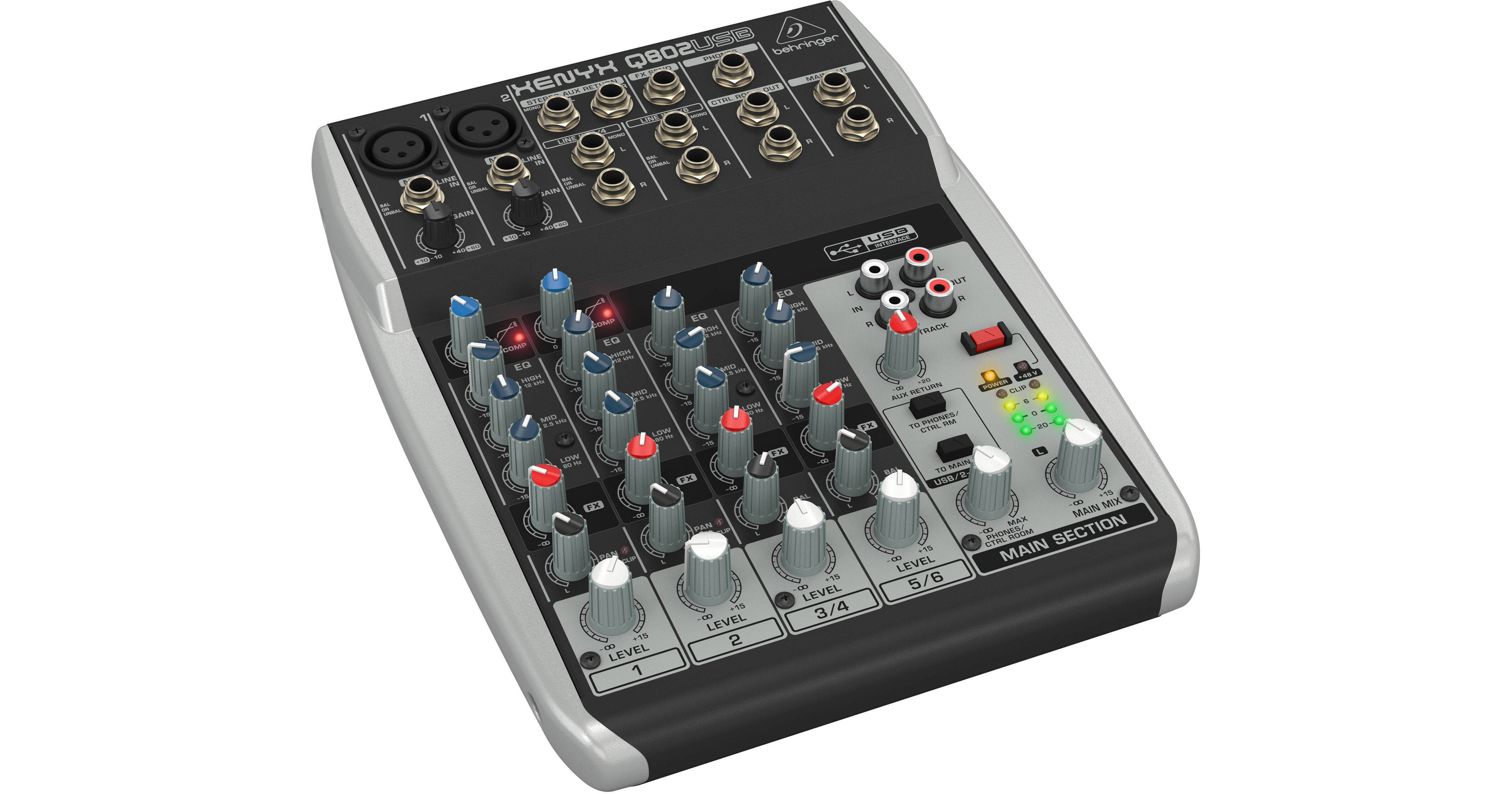 behringer xenyx q802usb mixer set uup