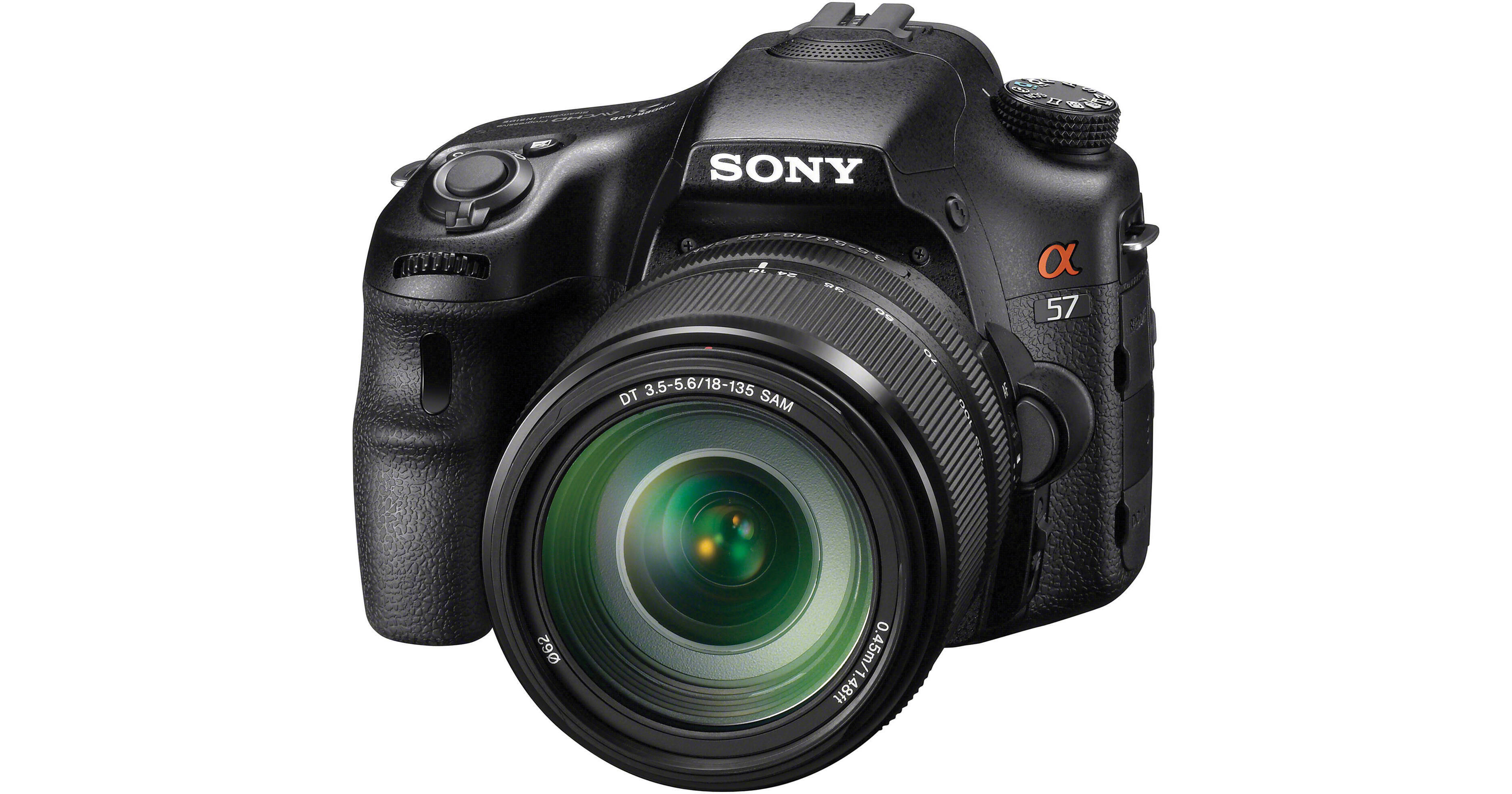 Sony Alpha SLT-A57 DSLR Digital Camera With 18-135mm Lens B&H