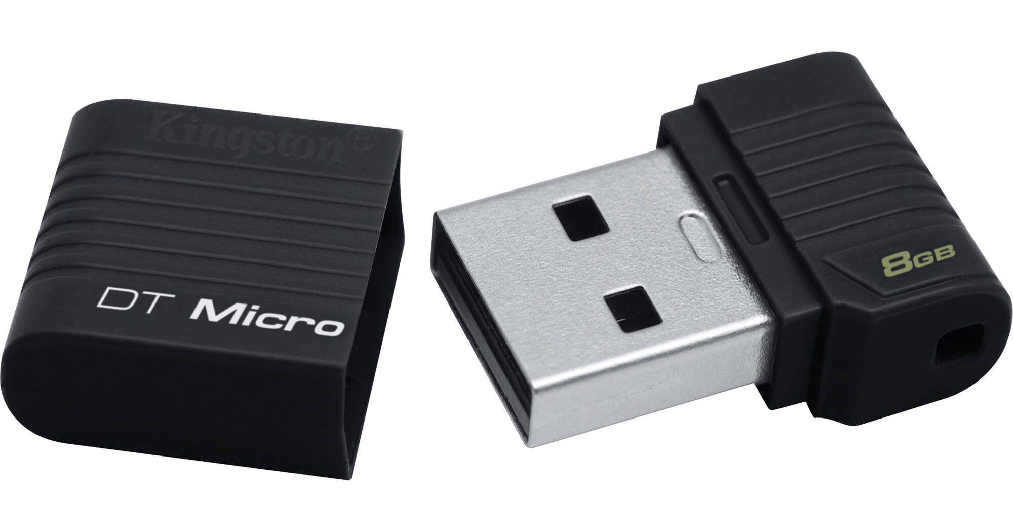 Kingston 8GB DataTraveler Micro USB Flash Drive (Black)