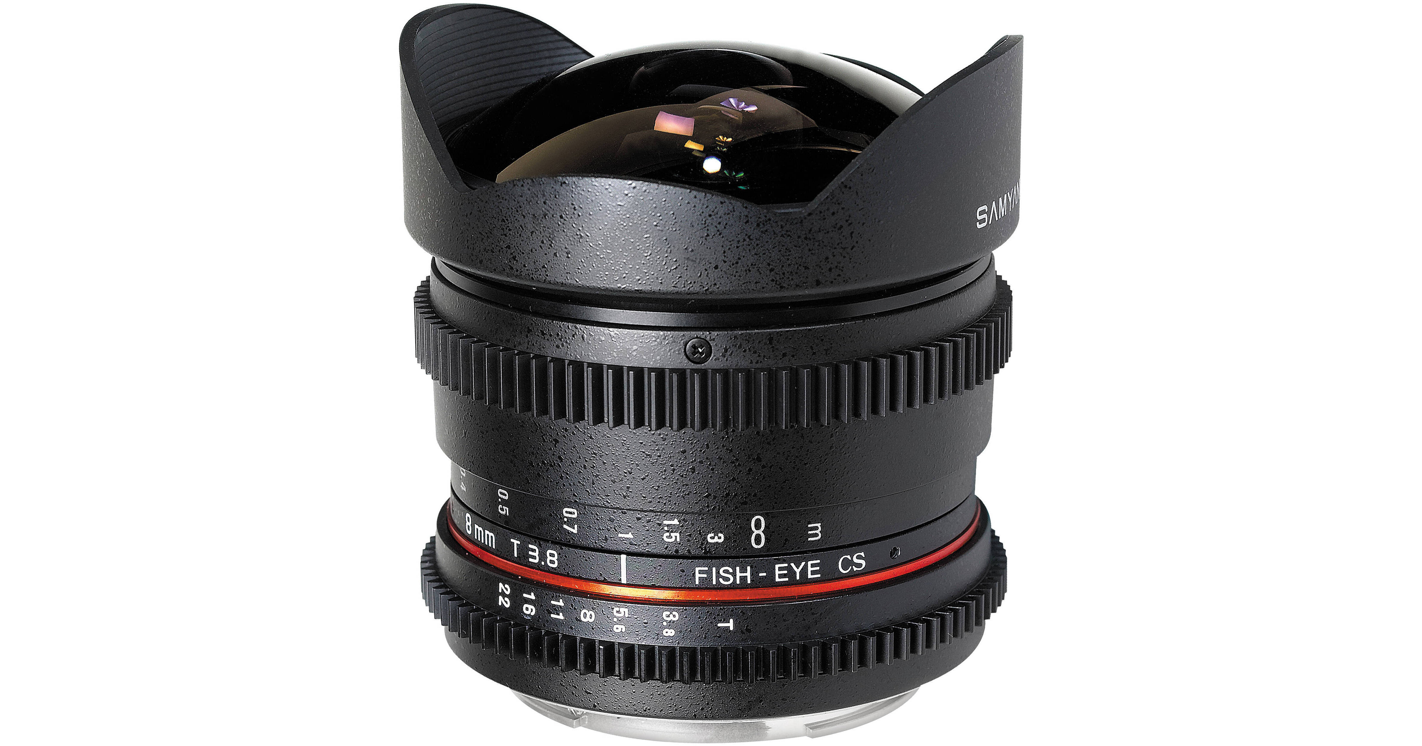 Samyang 8mm T/3.8 Fisheye Cine Lens for Nikon