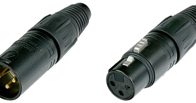 Neutrik X-Series Male and Female XLR Connectors Kit (Black Housing)