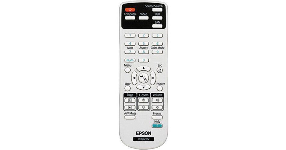 Epson Replacement Standard Remote Control f/ S11 1547200 B&H
