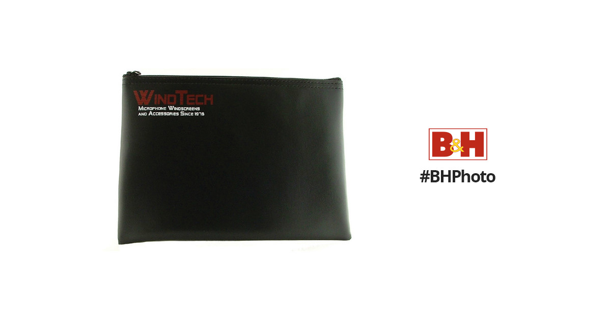 Windtech B-2 Vinyl Zipper Bag - Black
