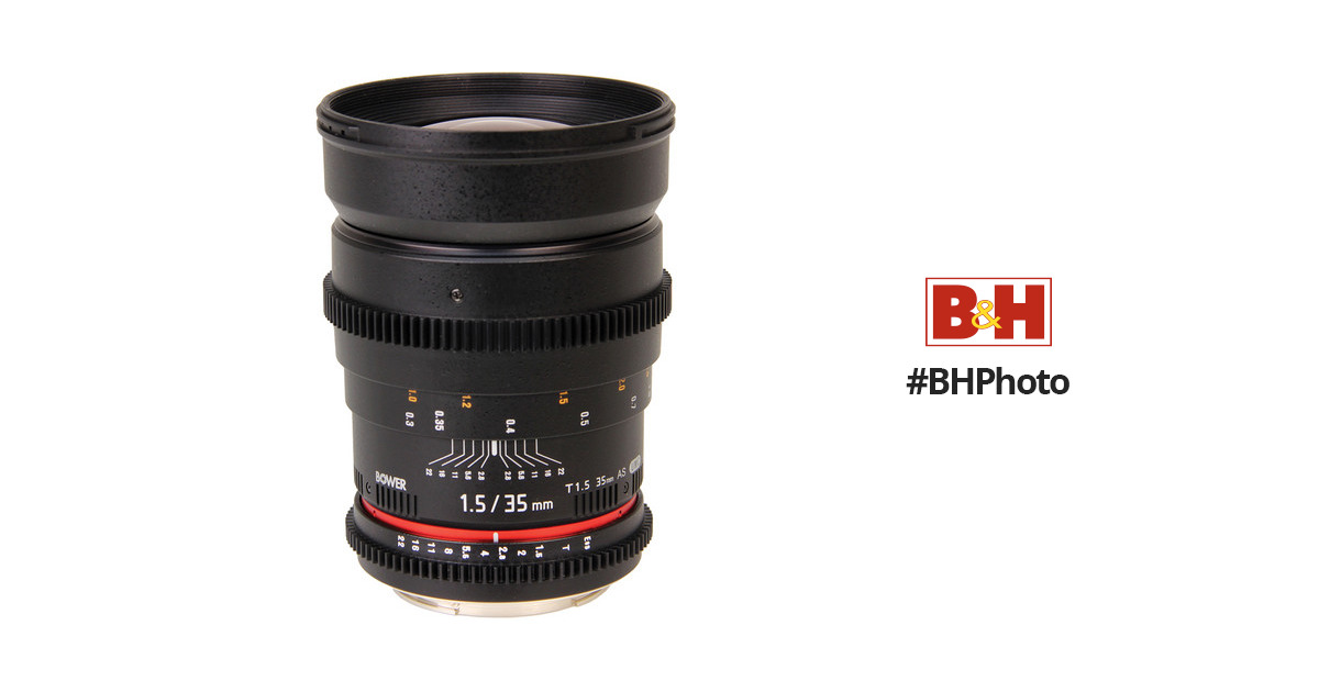 Bower 35mm T1.5 Cine Lens for Sony Alpha SLY35VDS B&H Photo Video