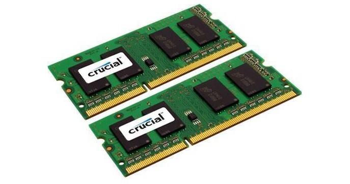 Crucial 8GB (2x4GB) SO-DIMM DDR3 PC3-12800 Memory For Notebooks