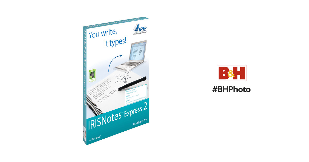 IRIS IRISNotes Express 2 Digital Pen for Windows 457488 BH
