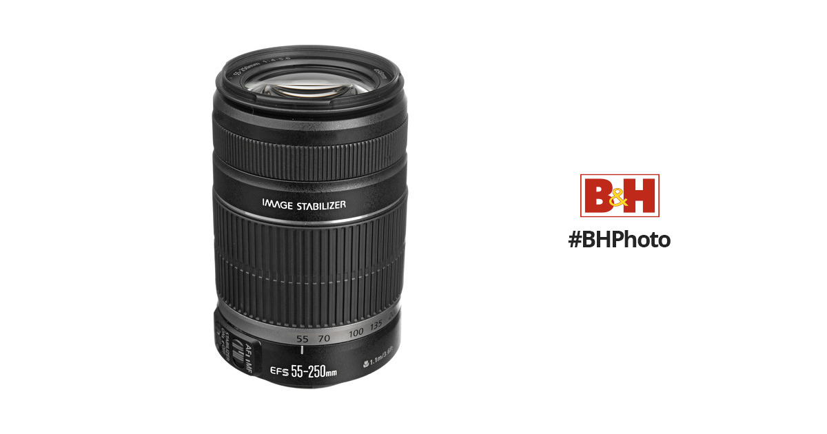 Canon EF-S 55-250mm f/4-5.6 IS II Lens (White Box) 2044B002 B&H