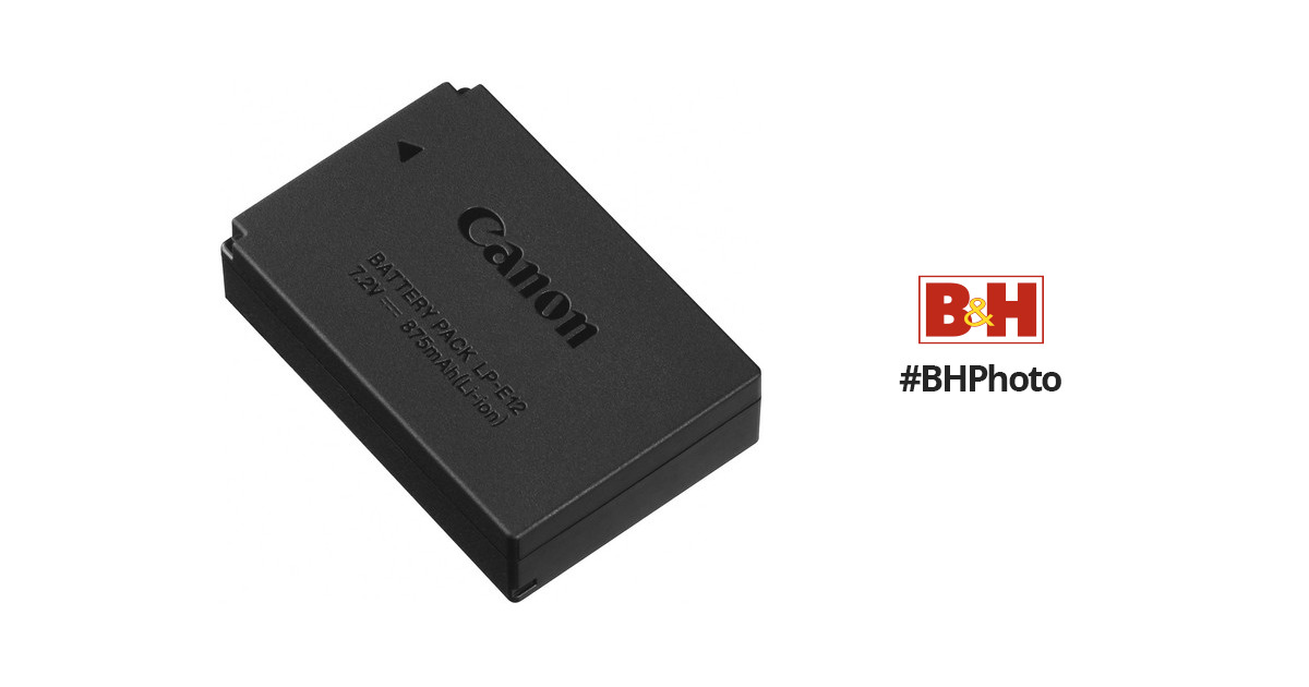 Go to the circuit Infect Belongs Canon LP-E12 Lithium-Ion Battery Pack (7.2V, 875mAh) 6760B002