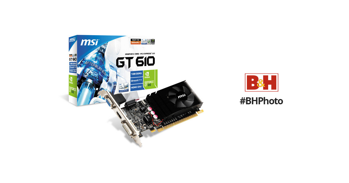Carte graphique occasion MSI GT 610 - N610-1GD3H/LPV1 - Trade Discount