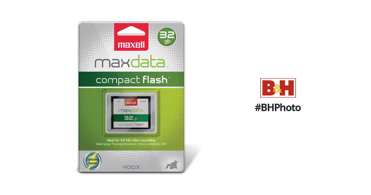 Maxell 32 GB CompactFlash Type I Flash Memory Card 504404 