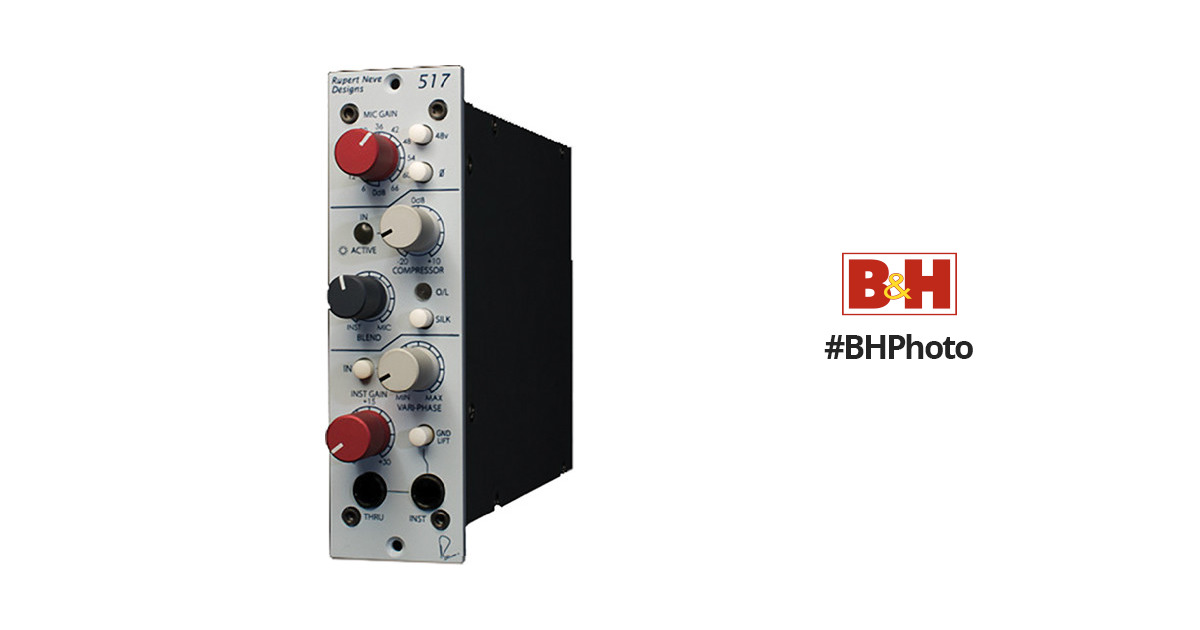 Rupert Neve Designs 517 - DI/Preamp/Compressor with Variphase (500 Series  Module)
