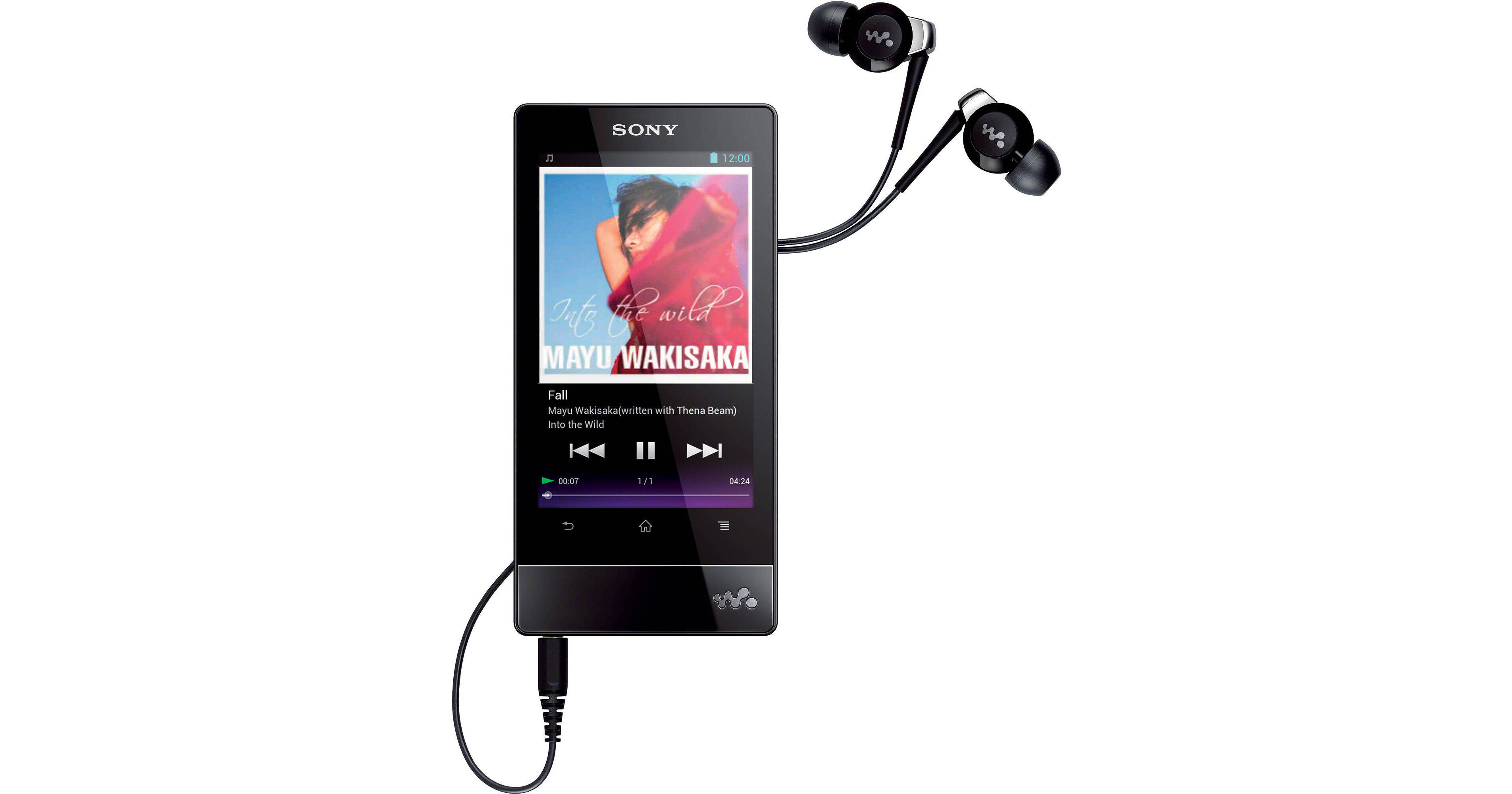 Sony 32GB F Series Walkman Video MP3 Player NWZF806BLK B&H Photo