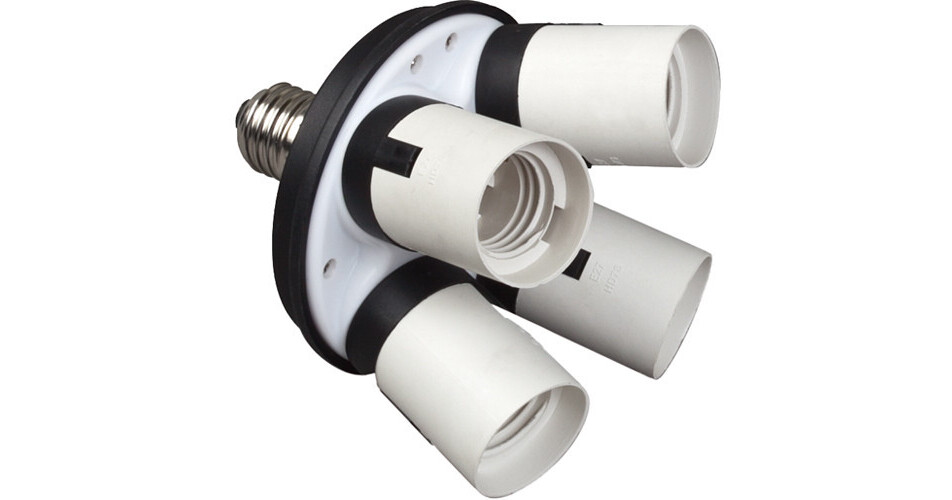 Impact 4 Socket Fluorescent Adapter FFSA4 B&H Photo Video