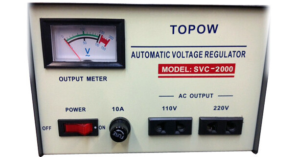 TOPOW SVC Automatic AC Voltage Regulator (2,000W) SVC-2000 B&H