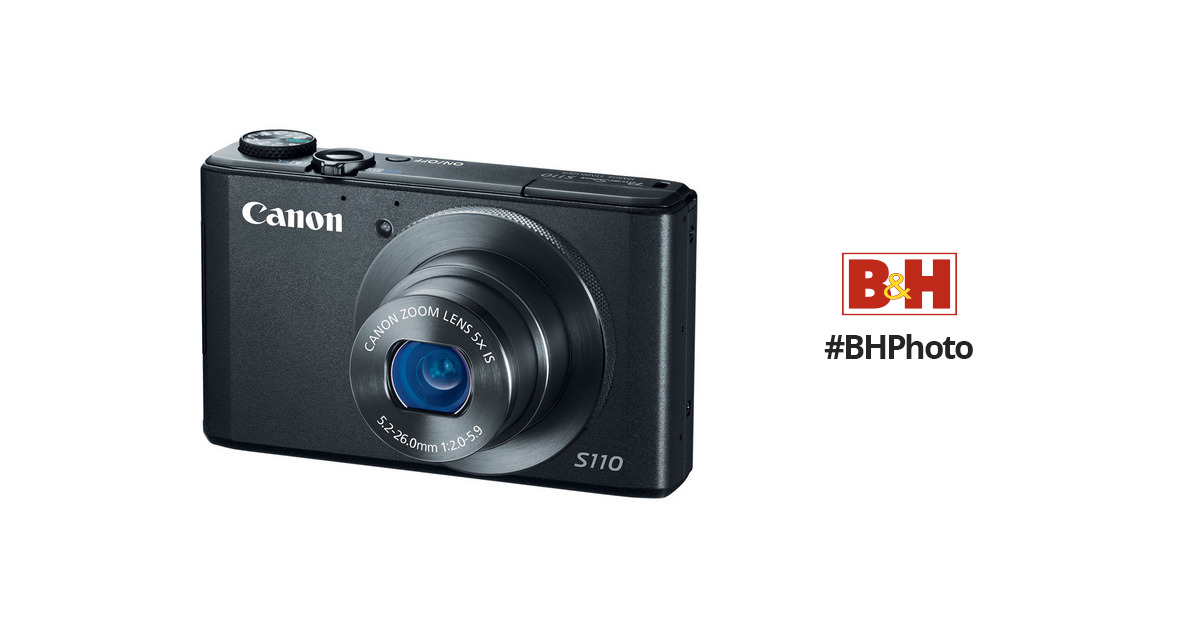 Canon PowerShot S110 Digital Camera (Black) 6351B001 BH Photo