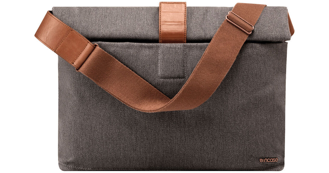 medium nylon gabardine shoulder bag