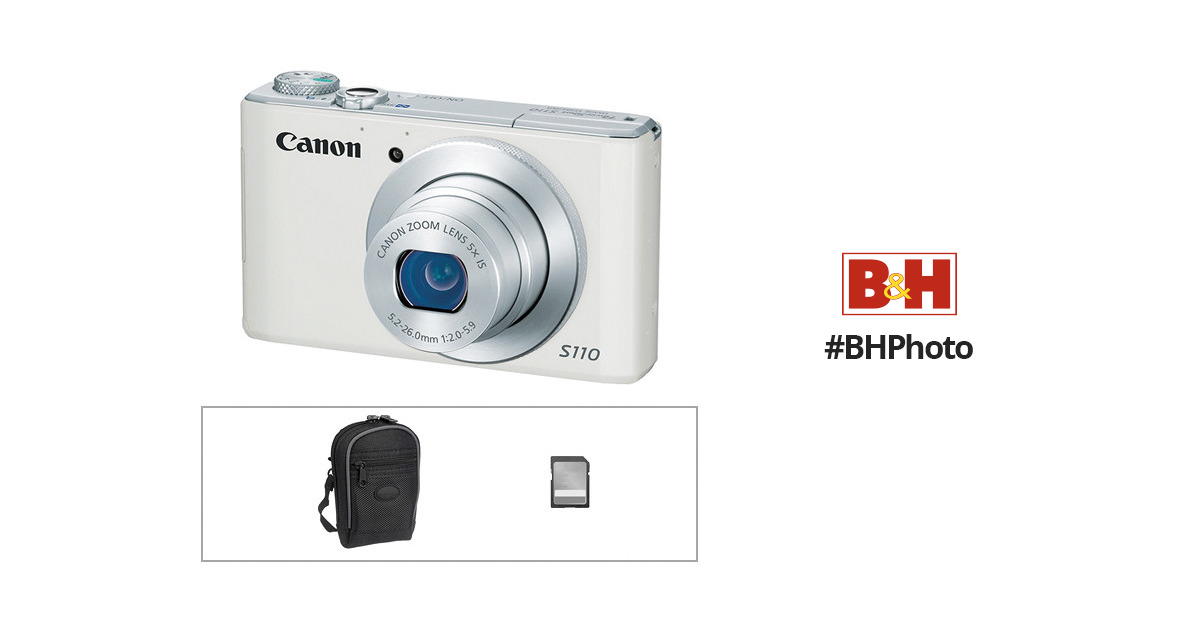 Canon PowerShot S110 Digital Camera with Basic Accessory Kit