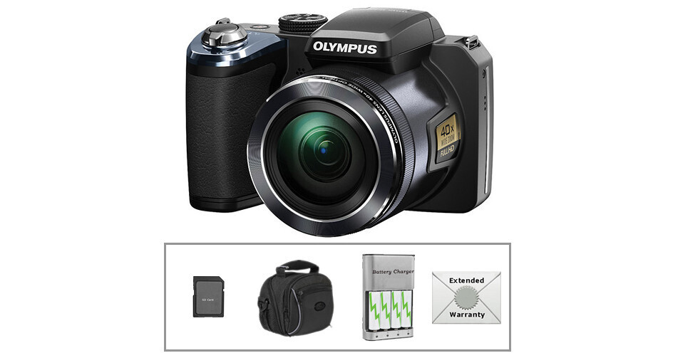 Olympus SP-820UZ iHS Digital Camera with Deluxe Accessory Kit