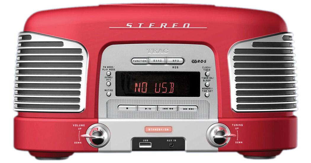 Teac SL-D920R Nostalgic CD-Radio (Red) SL-D920R B&H Photo Video