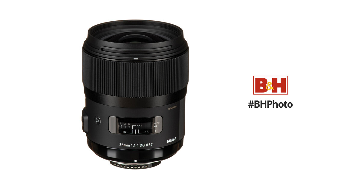 Sigma 35mm f/1.4 Art Lens for Nikon 340306 B&H
